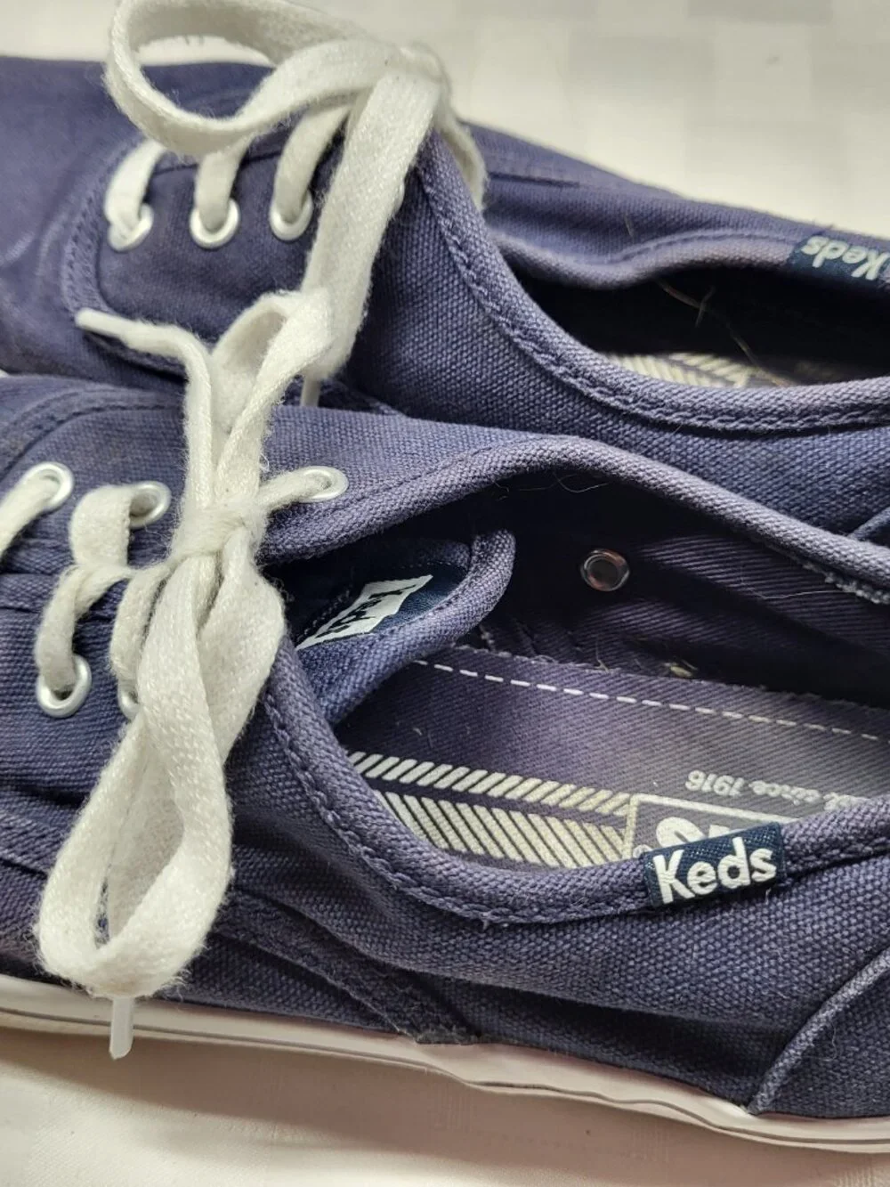 KEDS Boater Denim Women's Sneakers - Size 8 - Picture 10 of 10